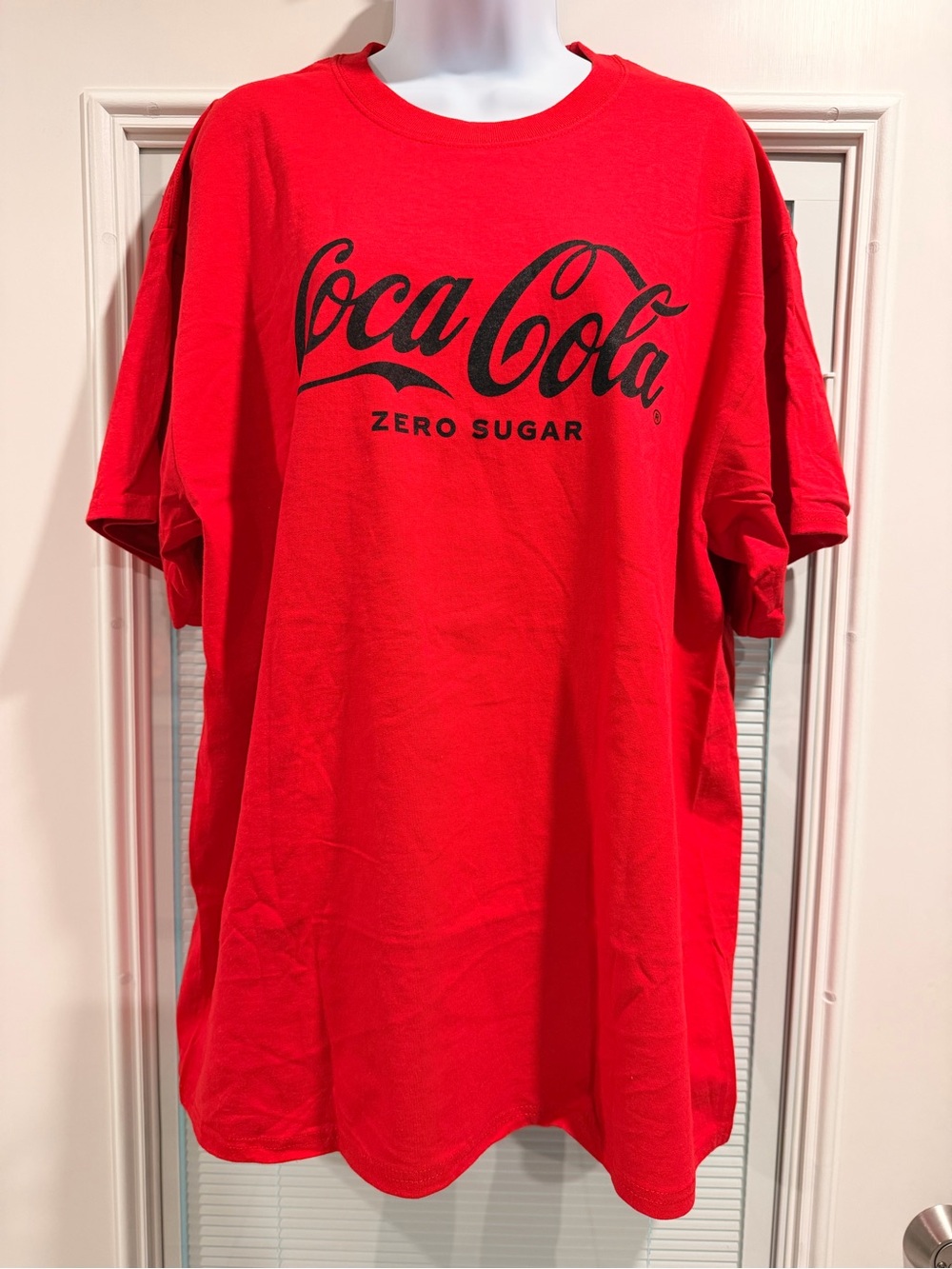 Port and Company Red Coca-Cola Zero Sugar Logo Tee